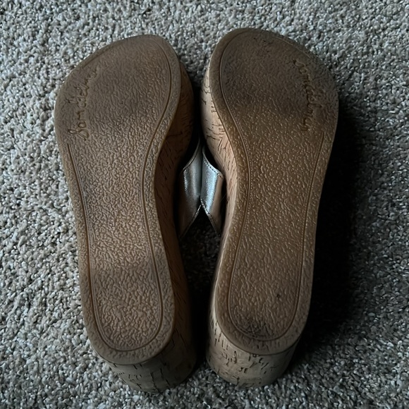 Sam Edelman Cork Wedge Heel Flip Flops, Size 36.5 - Picture 2 of 5